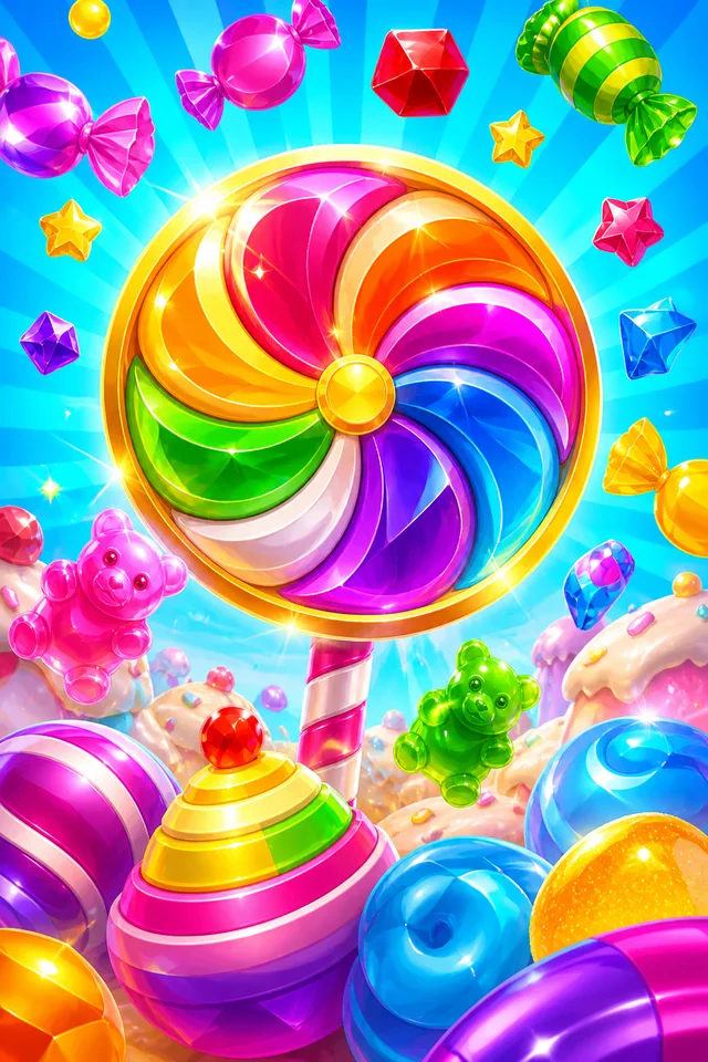 Originales Spielmotiv für Candy Billion