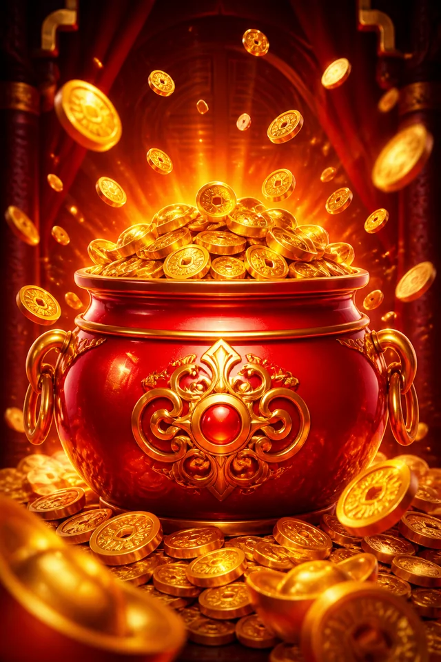 Roter Goldtopf als eigenständiges Motiv für den Willkommensbonus